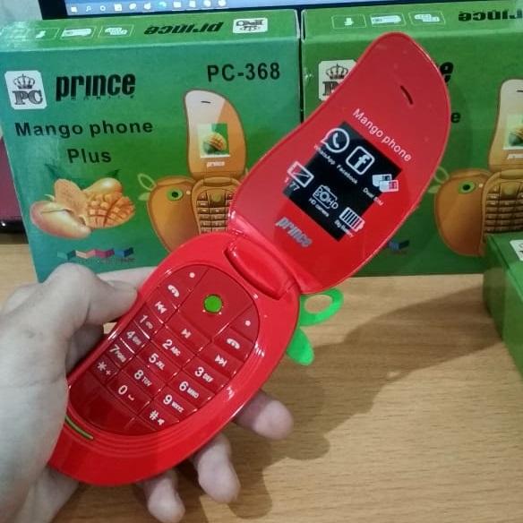 Gambar Handphone PRINCE PC-368 Mango Plus HP Flip Unik Model Mangga ORIGINAL - Merah dari Link-IT Store undefined Tokopedia