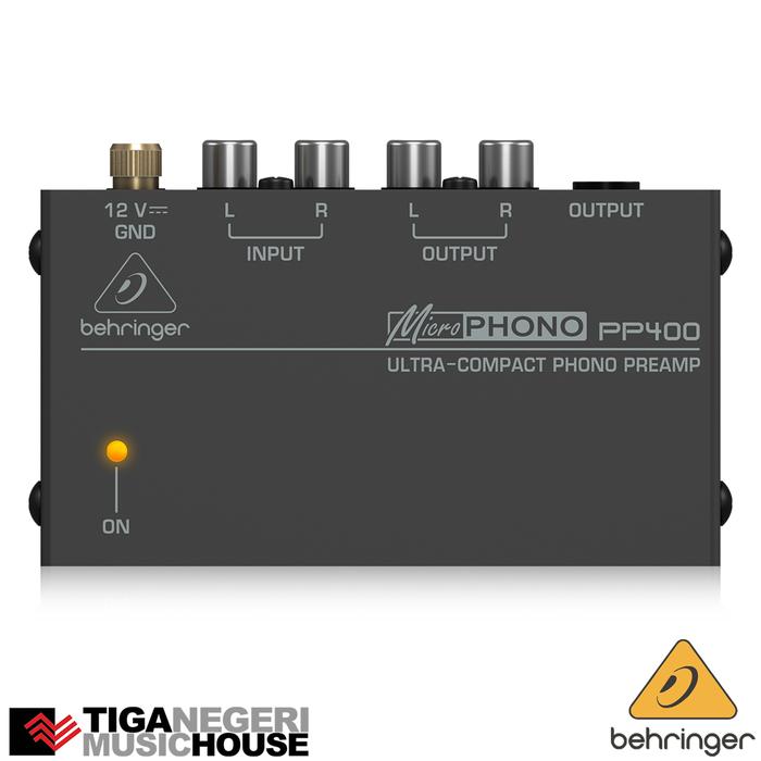 Gambar Behringer PP400 Ultra-Compact Phono Preamp dari Tiga Negeri Music House undefined Tokopedia