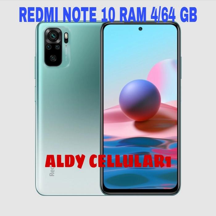 Gambar HP XIAOMI REDMI NOTE 10 RAM 4 GB INTERNAL 64 GB GARANSI RESMI - Hijau dari Aldy Cellular1 undefined Tokopedia