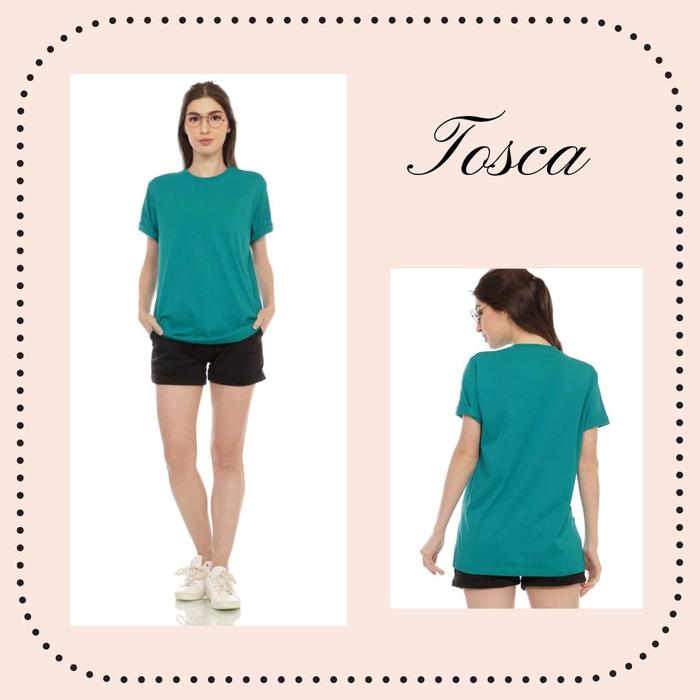 Gambar Langsung Dari Pabrik - Kaos Polos Wanita Lengan Pendek Warna Tosca - Tosca, XXXL dari MumpungMurah undefined Tokopedia