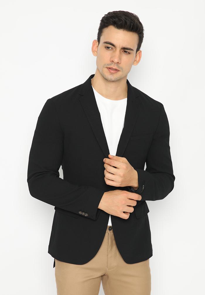 black blazer without collar
