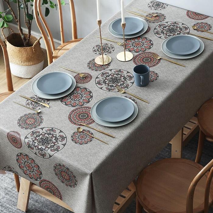 Gambar Taplak Meja Makan Jumbo Besar Motif Minimalis Modern Premium Anti Air - Bohe G dari pernikunikstore undefined Tokopedia