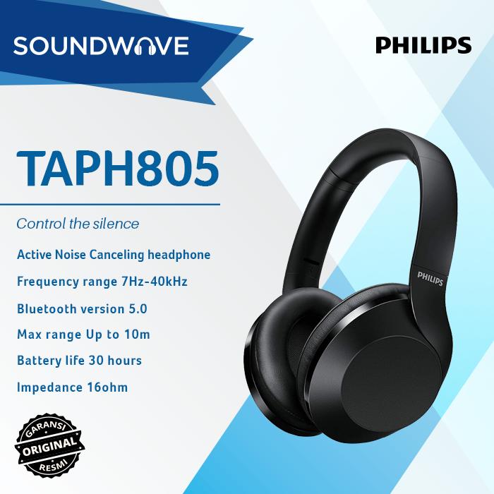 Promo [HEADPHONE] Philips TAPH805 Wireless with Noise Cancelling - Jakarta  Utara - SOUNDWAVE Indonesia | Tokopedia