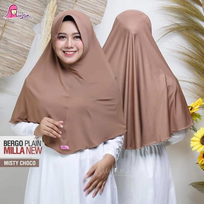 Gambar JILBAB INSTAN BERGO PLAIN MILLA NEW MIULAN HIJAB INSTAN KERUDUNG INAAA - Misty choco dari Leni On Line Shop undefined Tokopedia