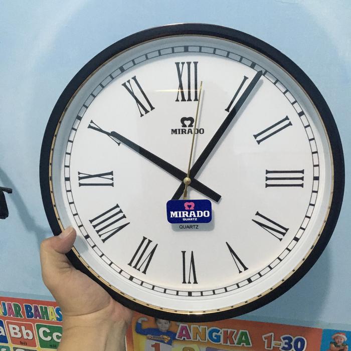 Gambar Jam dinding sweep mirado rosegold angka romawi - Rose gold, mirado Quartz dari ada jam surabaya undefined Tokopedia