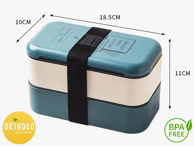 Gambar Tempat kotak bekal makan LunchBox ORINOCO OR-0821 - Hijau dari Maxhomeliving_NEW undefined Tokopedia