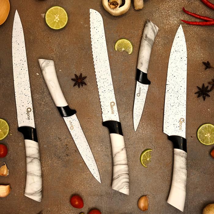 Gambar 5 PCS KNIFE SET WITH SOFT TOUCH HANDLE OX-617 dari OxoneLive undefined Tokopedia