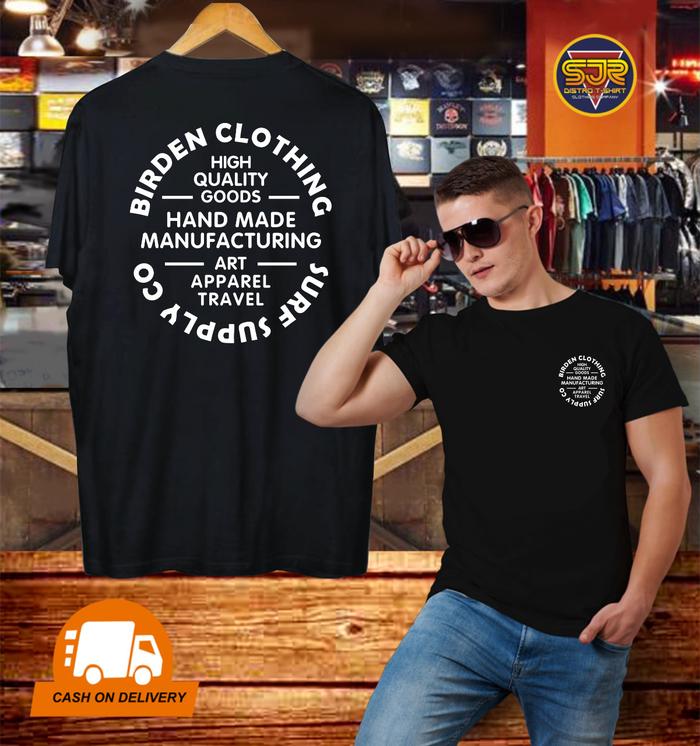 Gambar KAOS DISTRO PRIA SABLON by SJR COTTON COMBED 28s BIRDEN CLOTHING - Hitam, BIRDEN CLOTHING dari SJR DISTRO undefined Tokopedia