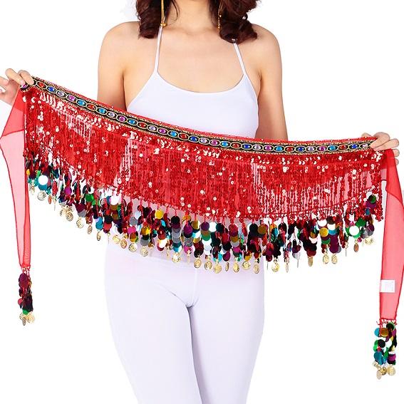 Gambar BELLY DANCE HIP SCARF SELENDANG TARI PERUT SABUK TRIBAL SEQUIN KOIN - Ungu dari ADAGIO BALLET undefined 5 Tokopedia