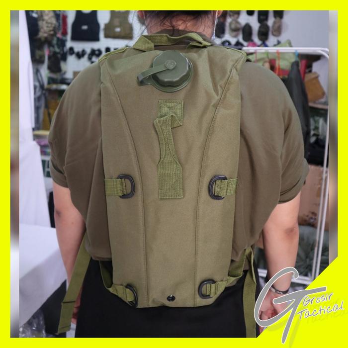 Gambar YAS RANSEL + KANTONG AIR / WATERBAG / TAS KANTONG AIR IMPORT HIJAU dari GROSIR TACTICAL ARMY undefined Tokopedia