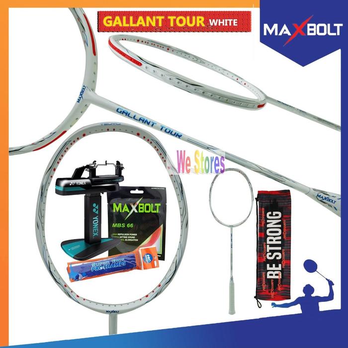 Gambar MAXBOLT Gallant Tour Raket Badminton MAXBOLT Galant Tour - White dari We Store OS undefined Tokopedia