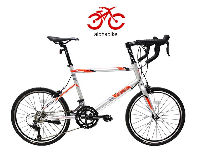 Gambar SEPEDA MINIVELO 20 INCH REVEL IGNITE RACE 18 SPEED DROPBAR - SILVER ORANGE dari alphabike undefined Tokopedia