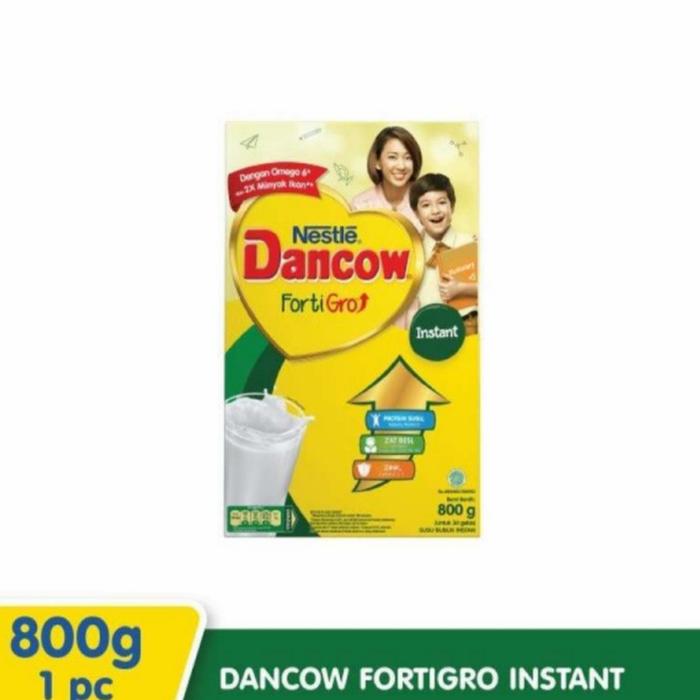 Gambar DANCOW Instant Fortigro Susu Plain Box 800gr / 800 gr - Kardus dari Shoppingyukkk undefined Tokopedia