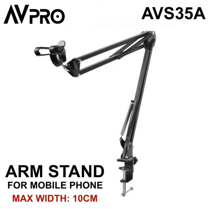 Gambar AVPRO AVS35A Arm-Stand Suspension for Mobile Phone Max 10cm dari Pro-X Technology undefined Tokopedia