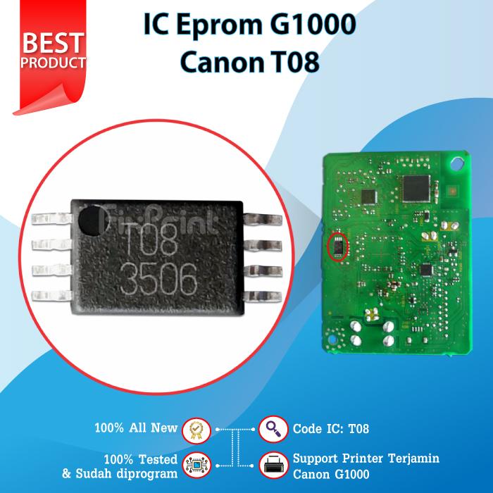 Gambar IC Eprom Canon G1000 T16 Resetter Counter Mainboard Printer G1000 T16 - T08 New Model dari FixPrint Jakarta undefined Tokopedia