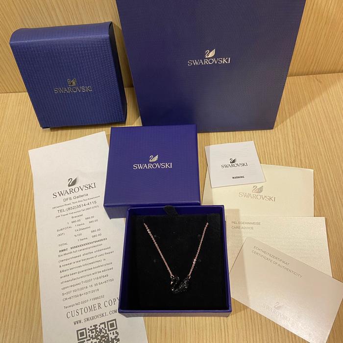 Jual SWAROVSKI Iconic Swan Black 