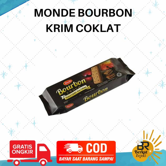 Gambar Biskuit Monde Bourbon Black Choco Krim Vanilla Coklat 140 gram - Coklat dari Berkat_Rejeki undefined Tokopedia