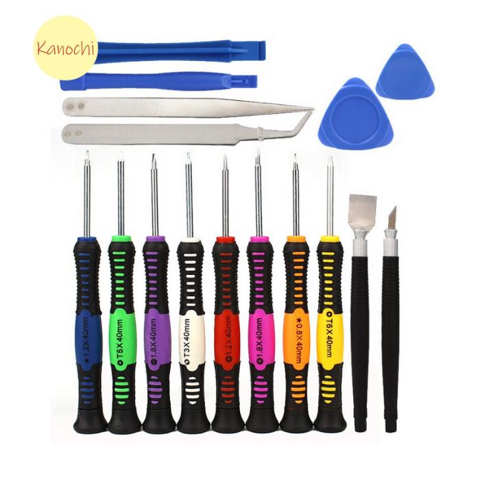 Gambar Obeng Set 16 in 1 Reparasi Smartphone Handphone Komputer Laptop dari Kanochi undefined Tokopedia