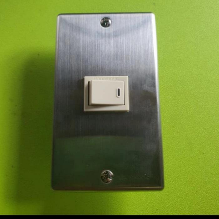 Gambar saklar sakelar frame stainless besi inbow stop kontak stainles - saklar tunggal dari central led lighting undefined Tokopedia