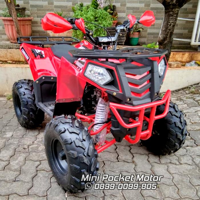 Gambar ATV 125cc ATV Commander 125cc Big ATV 125cc Apollo Mesin Motor 4T - Merah dari Mini Pocket Motor Sparepart undefined Tokopedia