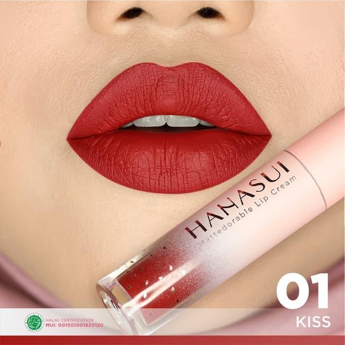 Gambar Hanasui Mattedorable Lip Cream - 01 Kiss dari Beautywarehouseid undefined 3 Tokopedia