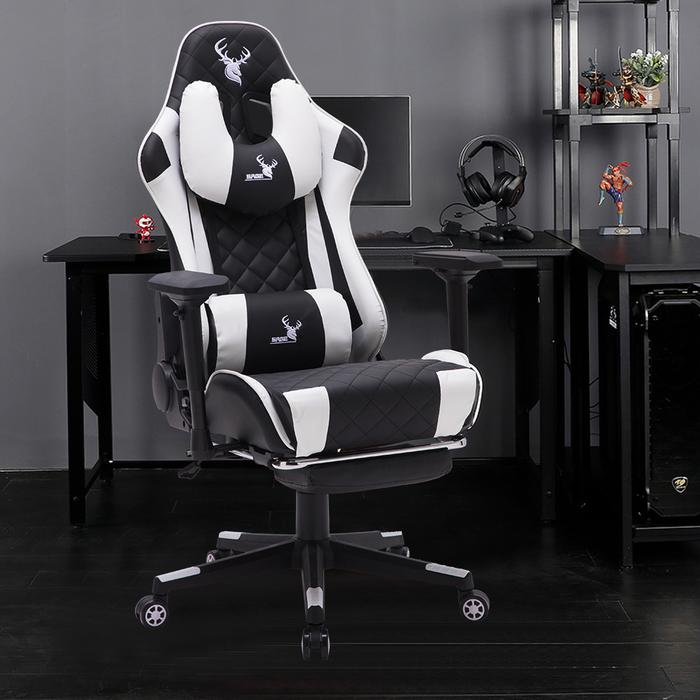 Gambar KHUSUS GOJEK JAKARTA SAGE SG5 Gaming Chair Kursi gamer 180° - SG-5 - Putih dari SAGE STORE ID undefined Tokopedia
