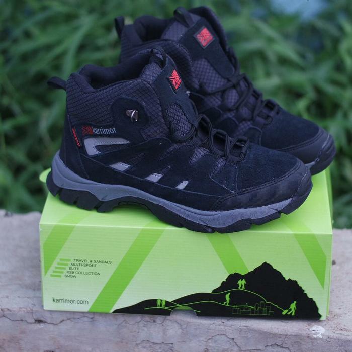 Gambar sepatu gunung karrimor sepatu hiking karrimor hitam - Hitam, 39 dari banusport undefined Tokopedia