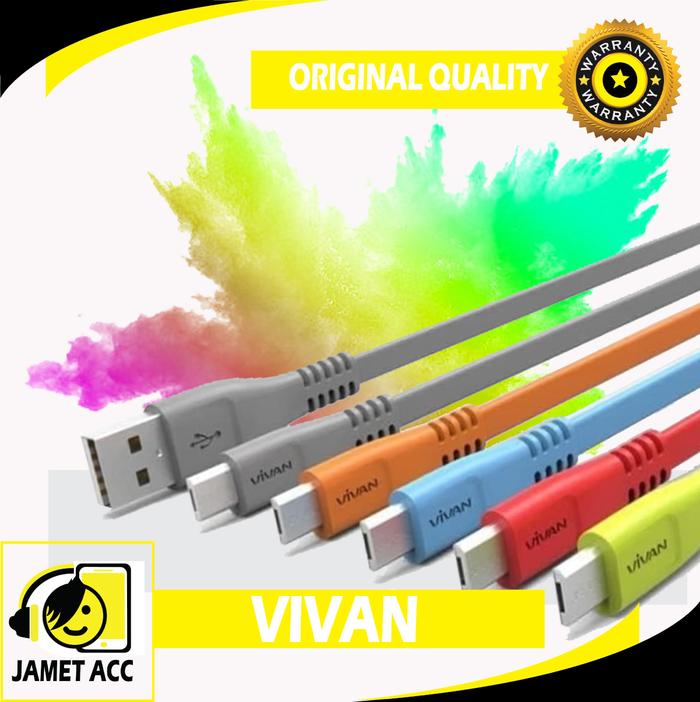Gambar Kabel Data Micro Vivan CSM100 Kabel Pipih dari Jamet Acc undefined Tokopedia