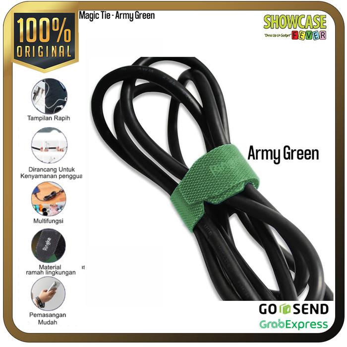 Gambar Rearth Ringke Compatible For Pengikat Kabel Magic Cable Tie Perapih Kabel Original - Hijau dari ShowcaseFever undefined Tokopedia