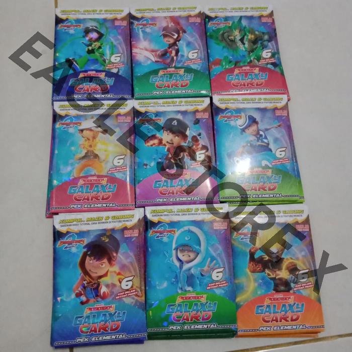 Gambar Boboiboy Galaxy Card Pek Elemental dari Eagle Store X undefined Tokopedia