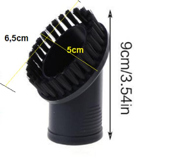 Gambar Brush 35mm Nozzle 32mm Accessories Universal Black Vacuum Cleaner Dust - Sikat Oval 64mm dari KRstorex undefined Tokopedia