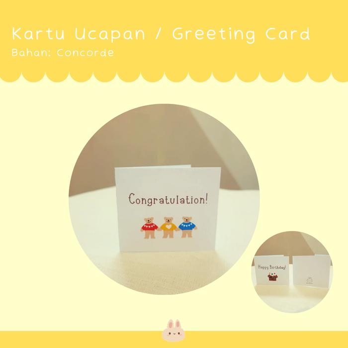 Gambar KARTU UCAPAN | GIFT CARD | BIRTHDAY CARD | HAPPY EID | BABY CARD DLL - Congratulation dari mimimoist undefined Tokopedia