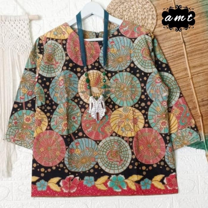 Gambar ATASAN BLUS BATIK MILEA - A, S dari Batik Beata undefined Tokopedia