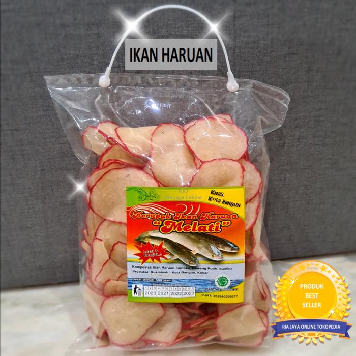 Gambar Kerupuk Mentah Ikan Pipih Atau Ikan Haruan Melati 500Gr - Ikan Haruan dari Ria Jaya Online undefined Tokopedia
