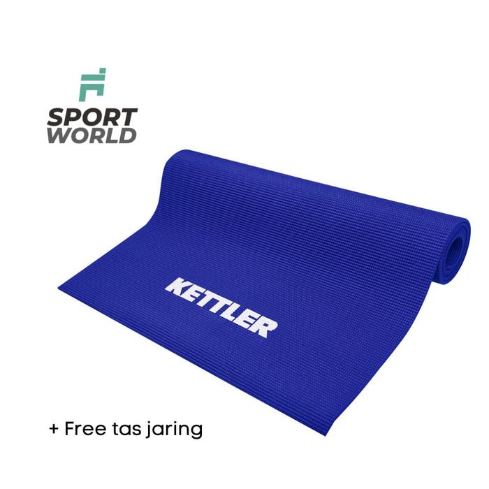 Gambar Kettler Ecoseries Yoga Mat 8mm with Mesh Bag - Biru dari Sportworld-id undefined Tokopedia