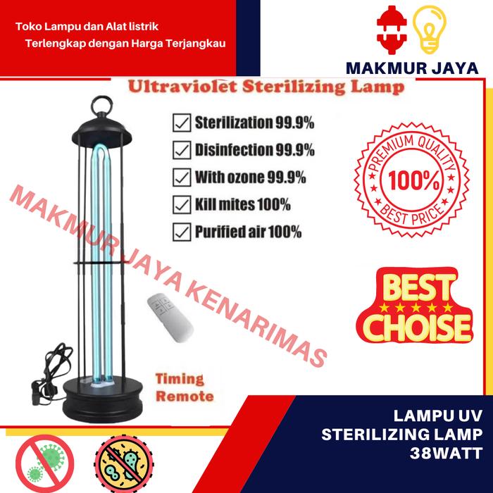 Gambar lampu UVC ruangan sterilisasi virus killer/Refill lampu UV 38W 4 pin - 1 set lampu dari MAKMUR JAYA KENARIMAS undefined Tokopedia