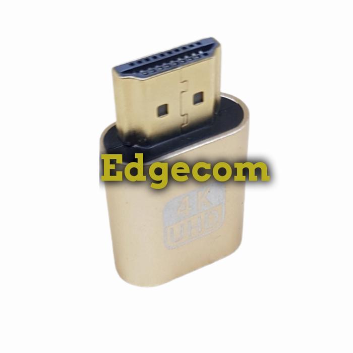 Gambar HDMI Dummy Plug 4K UHD - Gold dari Edgecom undefined Tokopedia