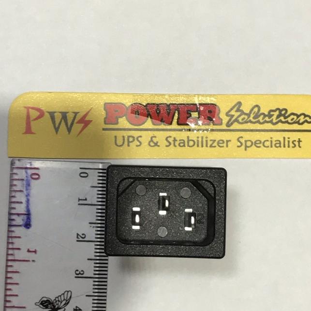 Jual IEC 320 C13 Panel Outlet Power Socket Clamp Tipe Konektor AC 250V ...