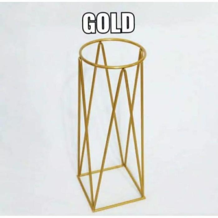 Gambar PROMO STANDING POT POPULAR TERMURAH 1SET ISI 2PCS / STANDING RUANG - gold, 1pcs diamtr 15 dari Dgteam store undefined Tokopedia