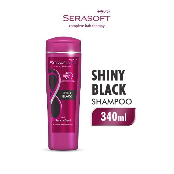 Gambar Serasoft Shampoo Hair Fall Treatment Botol 340ml - Shiny Black dari Wings Indonesia undefined Tokopedia