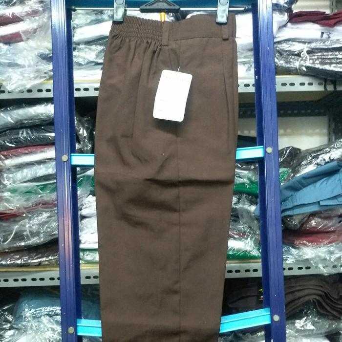 Gambar Celana Panjang Karet Jumbo Untuk Sd/Smp/Sma Seragam Sekolah - Cokelat, 35 dari Anicca Shop undefined Tokopedia