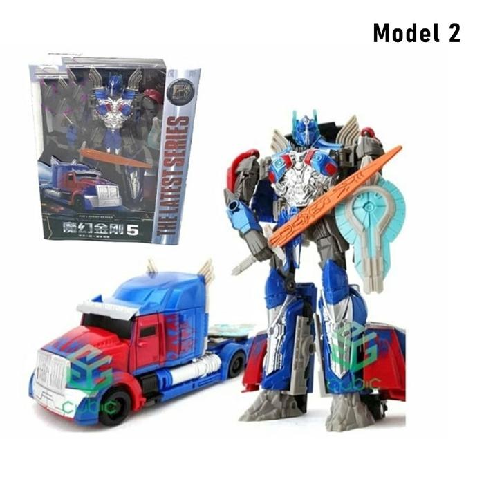 Gambar Mainan Die Cast Transformer Optimus Prime Robot Mobil 2in1 Hadiah Anak - Model 2 dari ShinyElectroGroup undefined Tokopedia