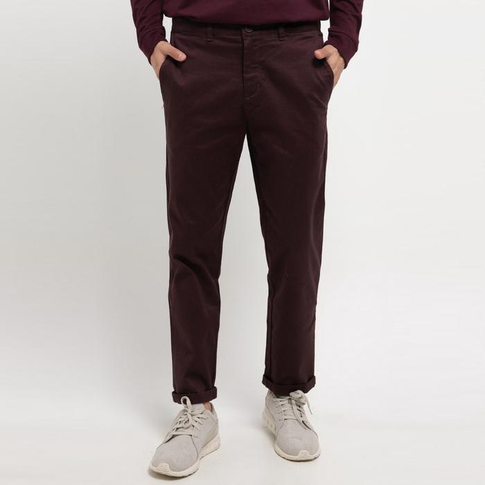 Promo CELANA CHINOS PRIA Hanson Maroon 