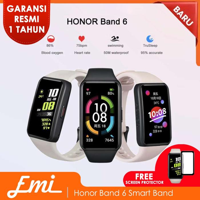 Jual Huawei Honor Band 6 Smart Band ORIGINAL Waterproof - Merah Muda - Kota  Bandung - emilab | Tokopedia