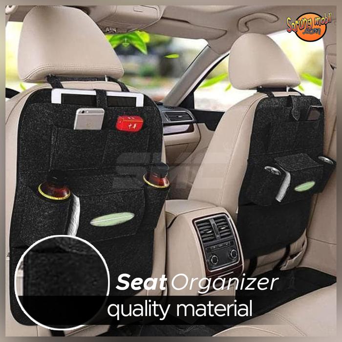 Gambar Car seat organizer Tas Mobil - Hitam dari SarungMobilCom undefined Tokopedia