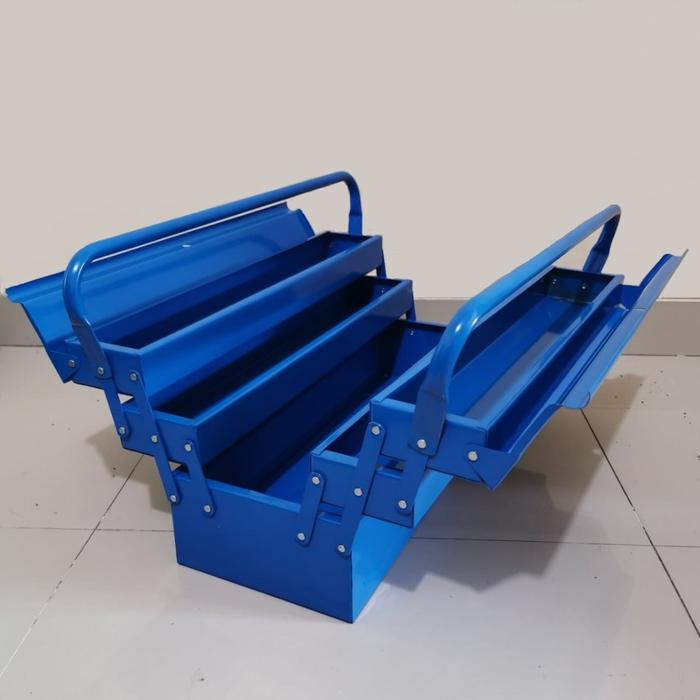 Gambar Alat Pertukangan Kenmaster Tool Box Besi 3 Susun - Big Toolbox - Biru dari Cahaya Inti Perkakas undefined Tokopedia