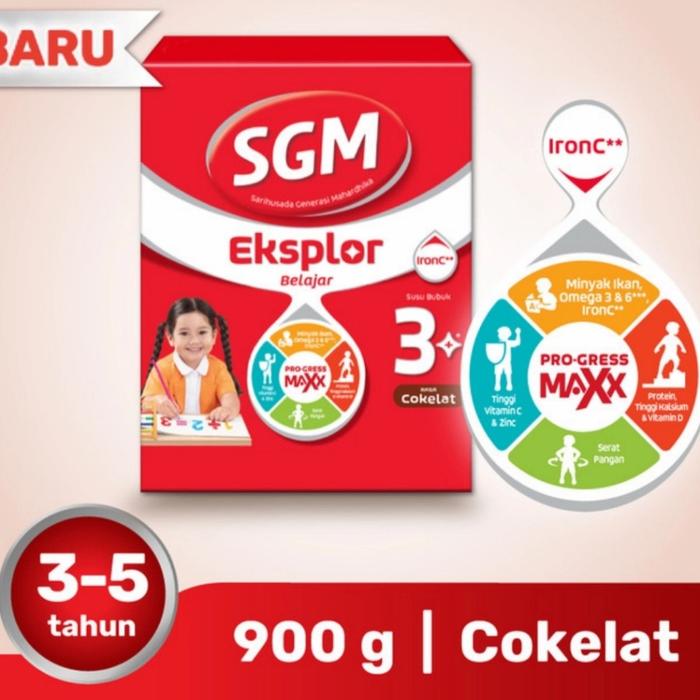Gambar SGM 3+ EKSPLOR COKLAT 900GR dari Chandra Superstore LCM undefined Tokopedia