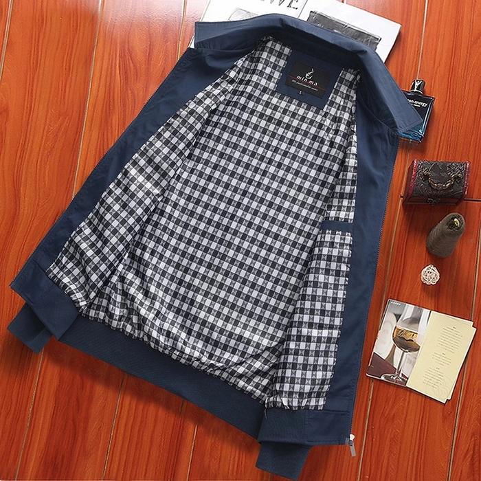 Gambar Jaket pria / Jaket kain / Jaket kasual / jaket parasut - NavyKerahFull, M dari SERBASERBUJACKET undefined Tokopedia