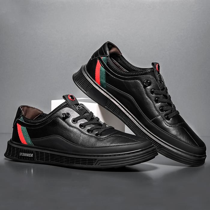 Gambar Sepatu Pria Sneakers Kasual Impor Sepatu Santai Slip On Krugeer Runner - Hitam, 39 dari Krugeer undefined Tokopedia