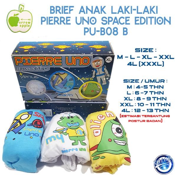 Gambar Celana Dalam Anak Laki-Laki Pierre Uno Space Edition Isi 3 - XXXL dari Kalos Underwear undefined Tokopedia
